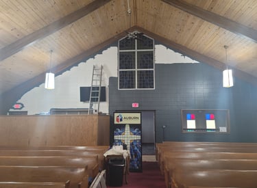 American Painting Specialist Fort Wayne, Indiana. Church Repainting in Auburn, Indiana.