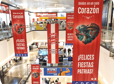 Gigantografías para fiestas patrias.