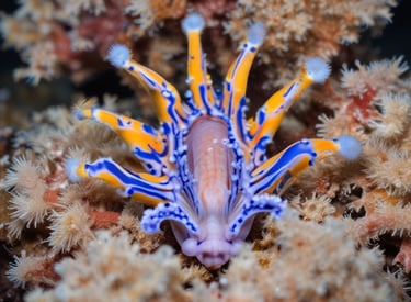 A variety of tropical fish swimming in clear water.