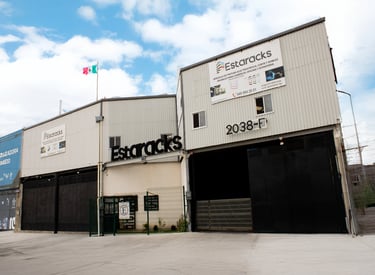 a building with a sign that says estaracks