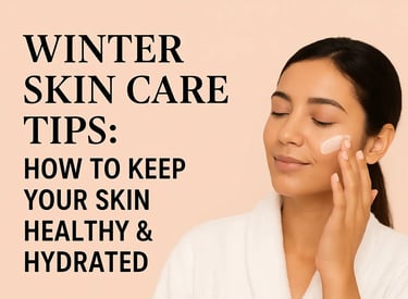 Woman applying moisturizer as part of her winter skin care routine to prevent dryness