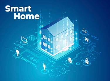 a smart home with smart home technology
