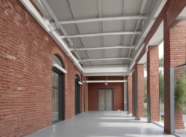 a house under construction with the roof ripped off