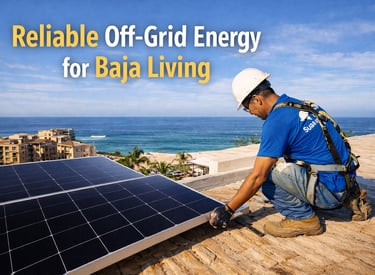 #LosCabosSolar #OffGridSolar #BajaSolar #SinCFE #SolarConBaterias