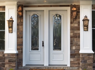 woman in front on brown dining table and chairs inside building