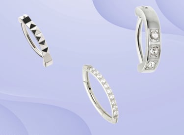 Hypoallergenic titanium eyebrow piercing jewellery Montrose & Stonehaven