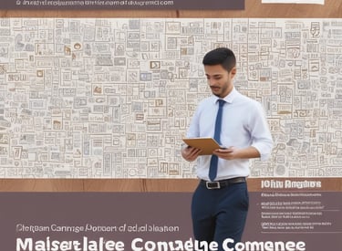 A student reading a book in a cozy library setting.