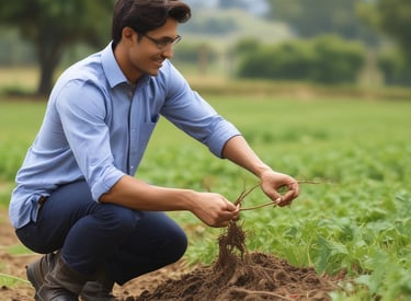 A group of students discussing in a classroom with charts on the wall.