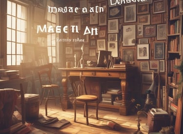 A group of students discussing in a classroom with charts on the wall.