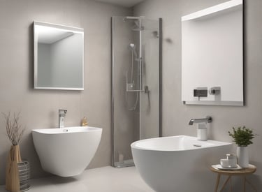 Three metallic cross-handled faucets are attached to a wall plate, each labeled with decorative text. The central faucet's label reads 'Lille Herbeau France'. The design is vintage with a polished chrome finish.