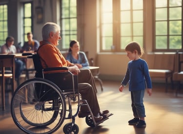 A sign indicating parking reserved for people with disabilities is mounted on a pole against a backdrop of blue sky and clouds. The sign includes the international symbol of access, with text below stating 'Parking Only' and a 'Minimum Fine $250'.
