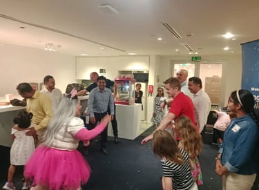 family day at work, family day event at office, familay day at corporate office, corporate family 