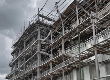 photo of white staircase