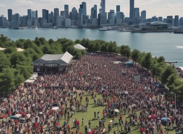 An engaging image of performers on stage at a previous event.