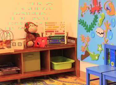 kids activity area with toys
