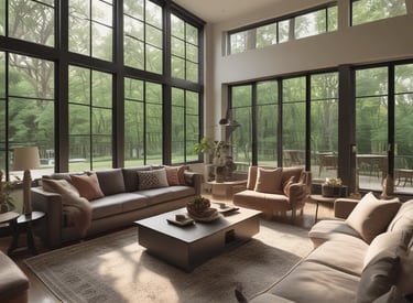 A realtor discussing home selling strategies with clients in a cozy living room.