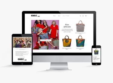 une capture d'écran d'ordinateur affichant une page de site web e-commerce pour la création d'un sit