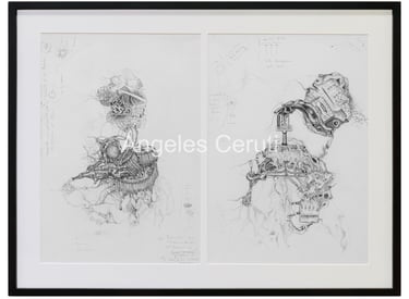 Dibujo en grafito en premio Henry Moore