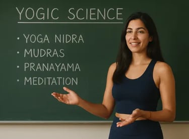 Yogic science to improve sleep with La Waha