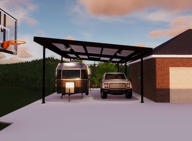 Metal Patio Preview Rendering 3D