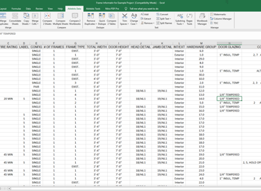 Frame Information report from CPS in MS Excel