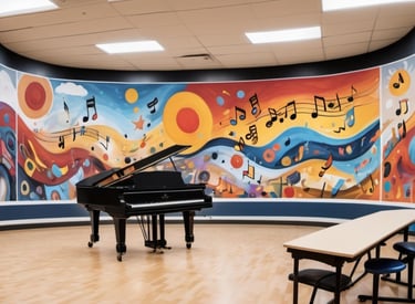 Music & art school theme picture