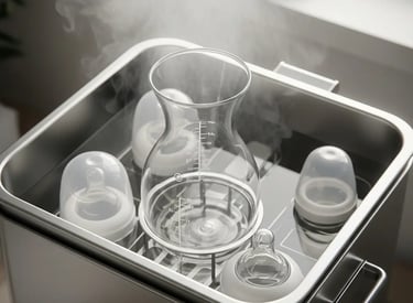 Sterilize baby bottle
