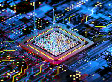 a computer chip chip chip chip on a computer chip