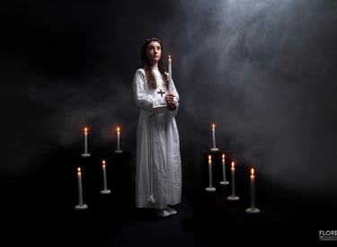 lumbres-saint-omer seance-communion-studio-splendide-avec-bougie-fumee-sur-fond-noir-florent-studio-photographe-fanie-boulogn