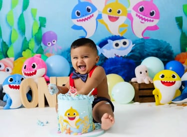 a baby sharky cake with a baby sharky cake