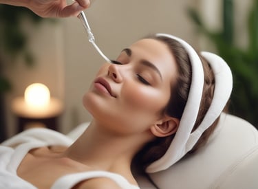 A serene spa environment showcasing facial treatments and relaxing ambiance.