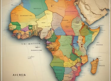 A graphical representation of various African languages.