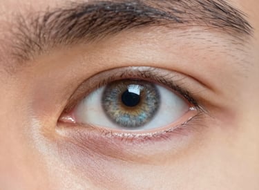A bottle of mineral supplement labeled 'Magne-Granat' sits on a wooden cutting board. Beside it, a halved orange and sprigs of rosemary add a touch of natural freshness. The background features a light, textured wall.