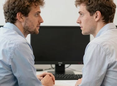 A person sits on a green yoga mat, wearing bright pink leggings and white socks. They hold two small jars, one with a green label reading 'CBD Balm' and the other lid removed, showing its contents. The person wears rings and has black-painted nails.