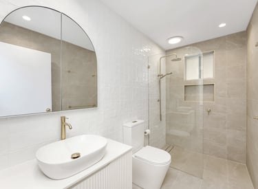 modern white bathroom