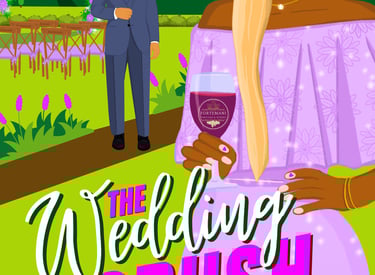 The Wedding Crush - a Black woman in a white dress and a man in a suit and tie