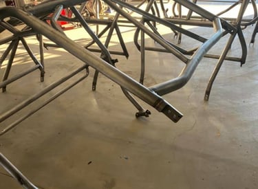 Custom UTV body framed being manufactured at Casualty Powersports