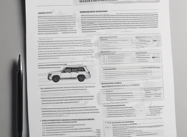 A traffic officer wearing a dark uniform with reflective stripes stands at a crosswalk holding a white baton. The setting is an urban street with a white car nearby and city buildings in the background. There are signs in Chinese characters and the sky appears overcast.