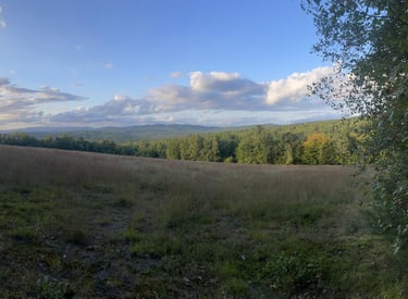 Landscape and view of sky in Maine