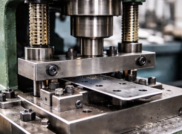 Estamparia leve através de prensa hidraulica