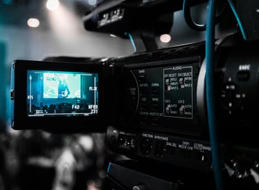 Professional camera shooting.