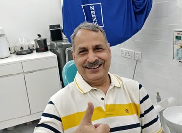 Happy healthy patient highly recommending the top endodontist i.e. root canal specialist in Malad Mumbai