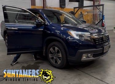 Professional window tint installation in Cartersville.