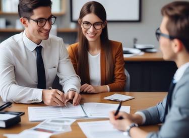 A web page from Razorpay displaying marketing content about financial services. The page includes a 3D illustration of a cube surrounded by floating labels with financial terms like 'Virtual Account' and 'Vendor Payouts'. The text encourages business growth through automated financial solutions. Navigation links for various services are visible at the top.