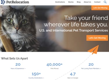Pet Relocation LLC services