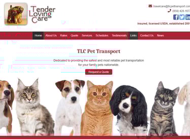 tlc pet transport services