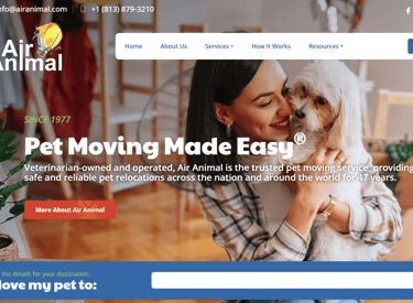 air animal pet movers services