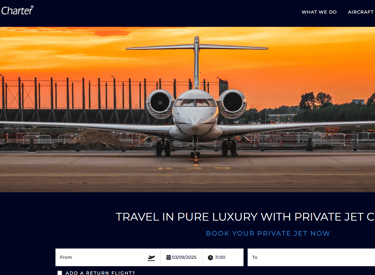 private jet charters flight with pet service