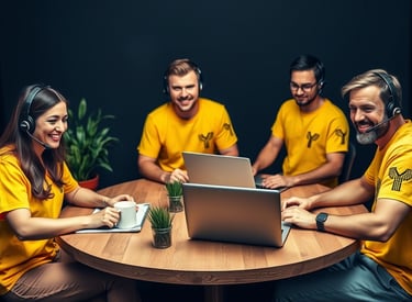 La Team support qui assiste des utilisateurs à distance autour de problématiques Data