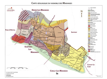 Carte des Maranges